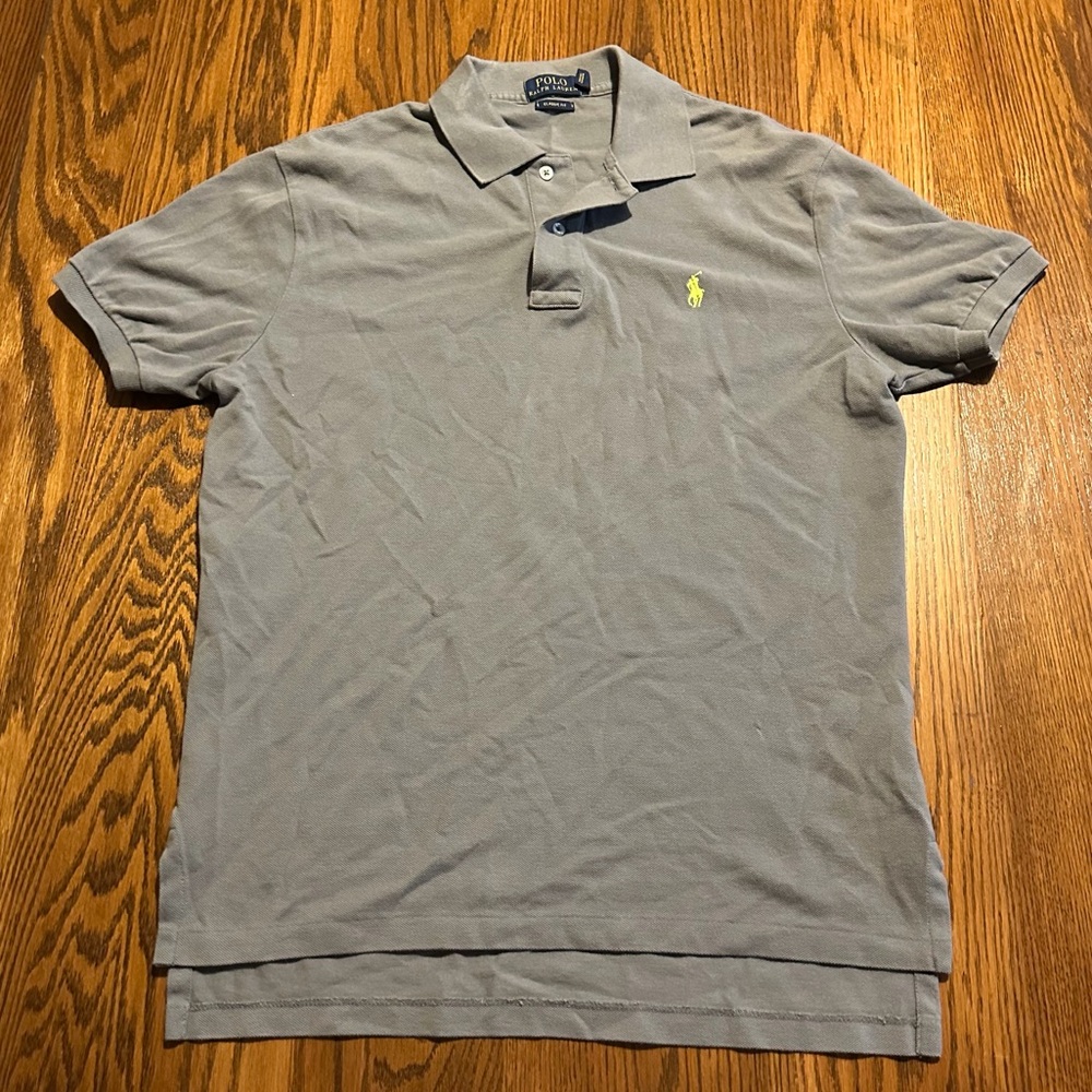 Polo Ralph Lauren‎ men’s gray collared short sleeve shirt size XL